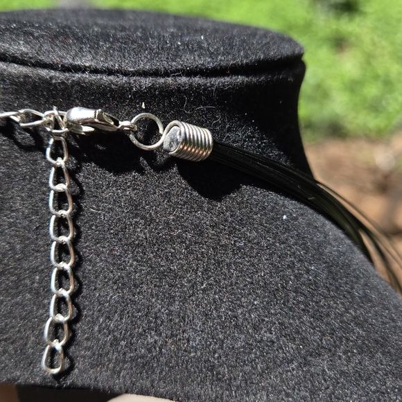 Purple & Gold Multi-Strand Beaded Handmade Necklace By Aelon 21" Adjustable - Picture 5 of 7